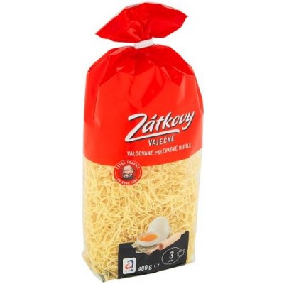 Zátkovy Vaječné Válcované polévkové nudle 400 g – Zbozi.Blesk.cz