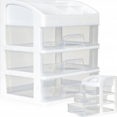 Organizér na kosmetiku zásuvkami a přihrádkami – Hledejceny.cz