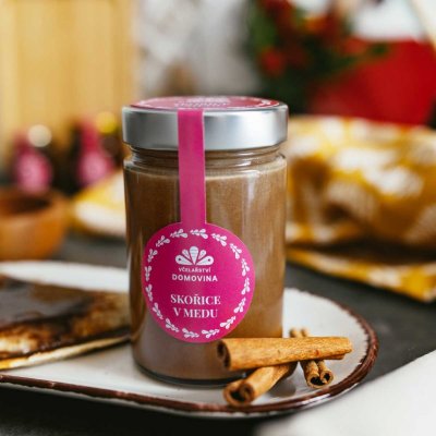 Včelařství Domovina Skořice v medu 400 g – Sleviste.cz