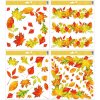 , E-shop24, 30 x 33,5 cm, Statické okenní dekorace Podzimní barevné listí