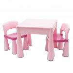 New Baby sada stoleček a dvě židličky růžová – Zboží Mobilmania