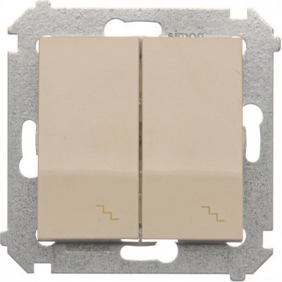 Simon Kontakt 54 Premium Krémová schodišťový dvojnásobný modul šroubové koncovky, DW6/2.01/41 – Hledejceny.cz