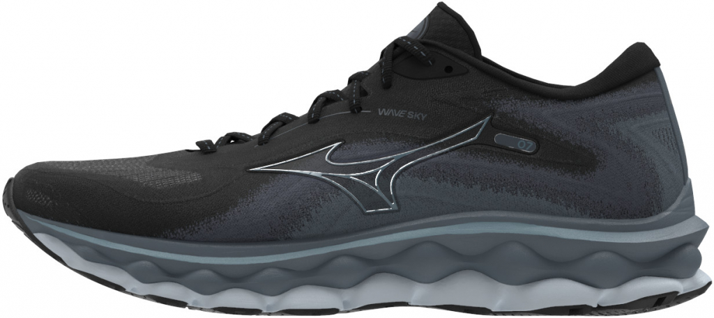 Mizuno Wave sky 7 Black Glacial Ridge Stormy Weather