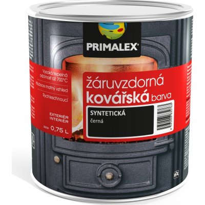 Primalex kovářská žáruvzdorná barva 0,75 l černá