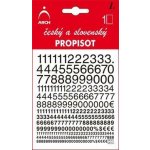 Český a slovenský PROPISOT - arch – Zboží Dáma