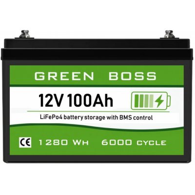 GREEN BOSS LIGHT LiFePo4 baterie 12V 100Ah – Hledejceny.cz
