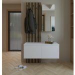 ROSALINDA LAMELA předsíňová stěna dub artisan bílá – Zboží Mobilmania