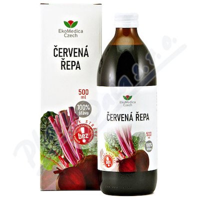 EkoMedica Czech Červená řepa 100% šťáva z červené řepy 500 ml – Zboží Mobilmania