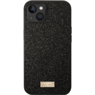 Pouzdro Sulada elegantní třpytivé iPhone 14 - černé
