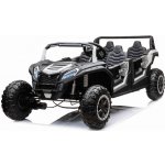 Mamido elektrické autíčko Buggy UTV čtyřmístné 24V nafukovací kola bílá – Zboží Mobilmania