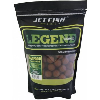 Jet Fish boilies Legend Range 3kg 20mm Seafood + švestka / česnek