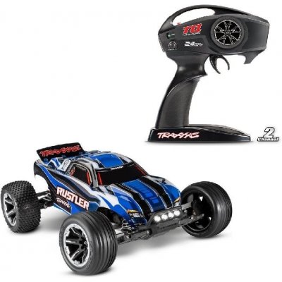 Traxxas Rustler RTR s LED osvětlením modrý 1:10