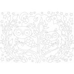 Radost v písku Šablona na pískování sovy v šípkách A4 210 x 297 mm – Zboží Dáma