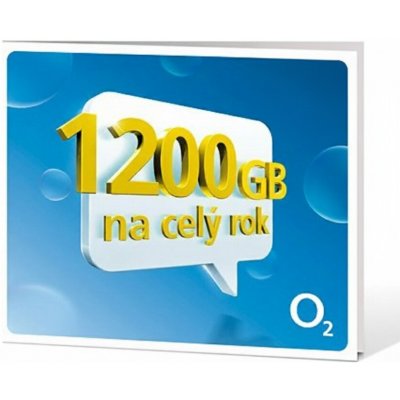 O2 Roční datové připojení 1,2 TB SMALLPGO.0GP1T60 – Zboží Živě