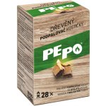 PE-PO dřevěný podpalovač kostičky 28 ks – Sleviste.cz