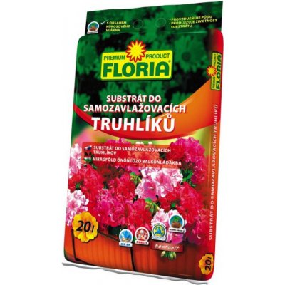 FLORIA Substrát do samozavlažovacích truhlíků BLACK 18 l – Zboží Dáma