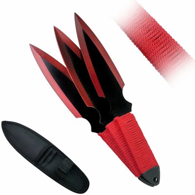 Chladné Zbraně "RED RAIN" - 3ks s pouzdrem – Zboží Mobilmania