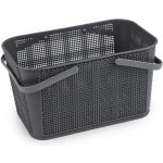 Prima-obchod Plastový košík 18,5x28,5 cm, barva 4 šedá – Sleviste.cz