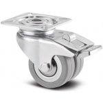 TENTE KOLEČKA Přístrojová kolečka 50mm, s brzdou, plotýnka, 2975DIK050P40 – Zbozi.Blesk.cz