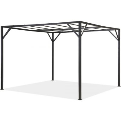 Garden Point Santorini 4 x 4 m antracitový kovový rám pergoly – Zboží Mobilmania