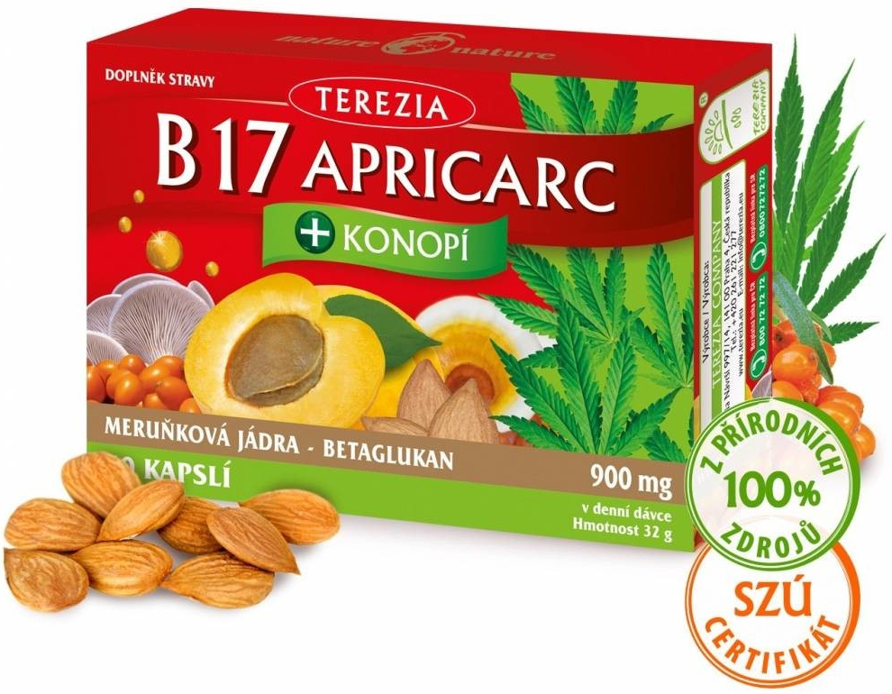 Terezia B17 Apricarc + Konopí 60 kapslí