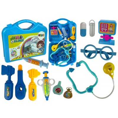 Lean Toys Sada pro malého lékaře kufřík Modrý