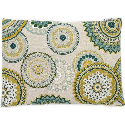 Gadeo Špaldový polštář Zelená mandala 38 x 28 cm hřejivý/chladivý – Zboží Dáma