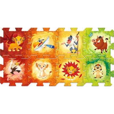 Trefl Pěnové puzzle Lví král 32x32x1cm 8ks v sáčku 0m+ – Zboží Dáma