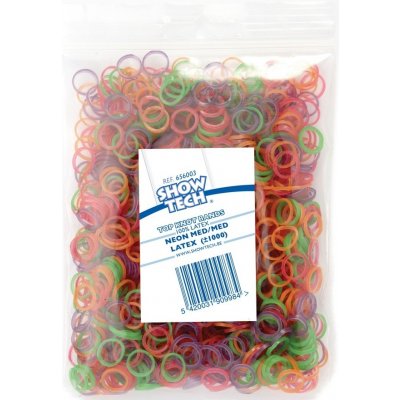 Show Tech Latexové gumičky na top knot Mix Neon 0,8 cm 1000 ks – Zboží Dáma