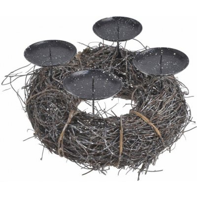 Canea Adventní věnec z révy 25 cm na 4 svíčky – Hledejceny.cz