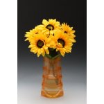 Skládací plastová váza velká – proužek oranžový, 28 cm (2 ks) – Hledejceny.cz