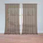 Sablio Záclony Čokoládově hnědá: 2ks 150x250cm – Hledejceny.cz