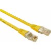 síťový kabel Solarix C5E-155YE-2MB propojovací RJ45/RJ45, U/UTP, kat. 5E, 2m, žlutý