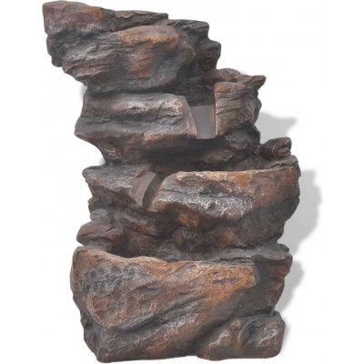 Nabytek XL Interiérová fontánka s LED osvětlením, polyresin – HobbyKompas.cz