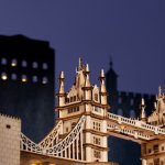 Robotime Rolife Svítící 3D dřevěné puzzle Tower Bridge 113 ks – Sleviste.cz