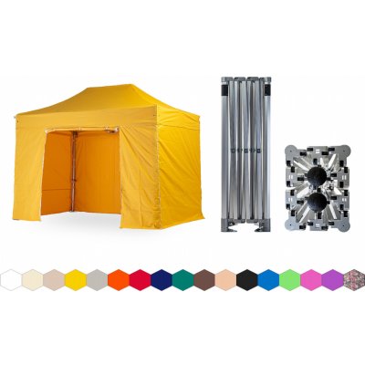 TENTino BIG HEXAGON 3x4,5 m 4A ŽLUTÁ – Zboží Dáma