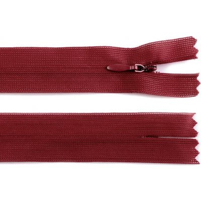 Prima-obchod Spirálový zip skrytý No 3 délka 30 cm dederon, barva 178 bordó – Hledejceny.cz