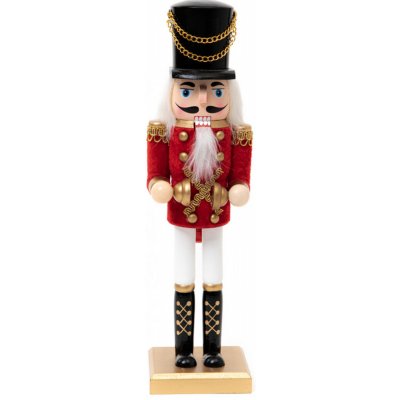 Vánoční figurka NUTCRACKER louskáček s činely 30 cm 836102 Homla.com – Zboží Dáma