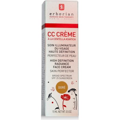 Erborian CC Crème Centella Asiatica rozjasňující krém SPF25 Doré 15 ml – Zboží Dáma