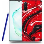 Pouzdro Picasee silikonové Samsung Galaxy Note 10 N970F - Red black černé – Sleviste.cz