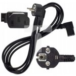 Value Kabel síťový, CEE 7/7(M) - IEC320 C13, 90°, 1,8m, černý - 19.99.1118 – Zboží Mobilmania