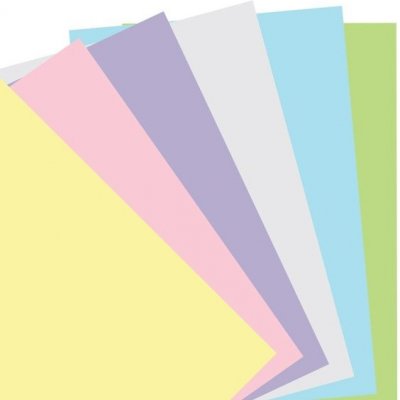 Filofax Poznámkový papír, čistý, 6 barev náplň kapesních diářů 60 listů A7