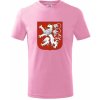 Dětské tričko Znak První Republika československá 1918–1920 tričko dětské bavlněné růžová