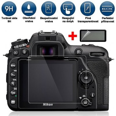 Tempered Glass tvrzené sklo pro Nikon D7500 (74,5 x 62mm) – Zboží Živě