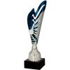 Pohár a trofej Plastový pohár Stříbrno-modrá 31 cm