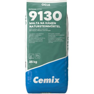 CEMIX 9130 Malta na kámen 25kg – Zboží Mobilmania