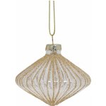 Chic Antique Vánoční ozdoba Bauble Gold zlatá barva sklo – Zboží Dáma