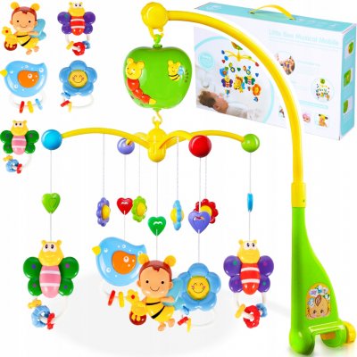 MalPlay Kolotoč nad postýlku vícebarevný se zvukem – Zboží Mobilmania