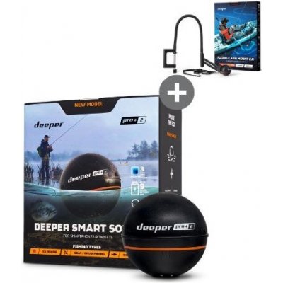 Deeper Pro+ 2 Smart nahazovací sonar WiFi s GPS + Husí krk 2.0