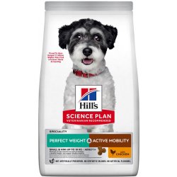 Hill’s Science Plan Adult Perfect Weight & Active Mobility Small & Mini Breed Chicken 2 x 6 kg